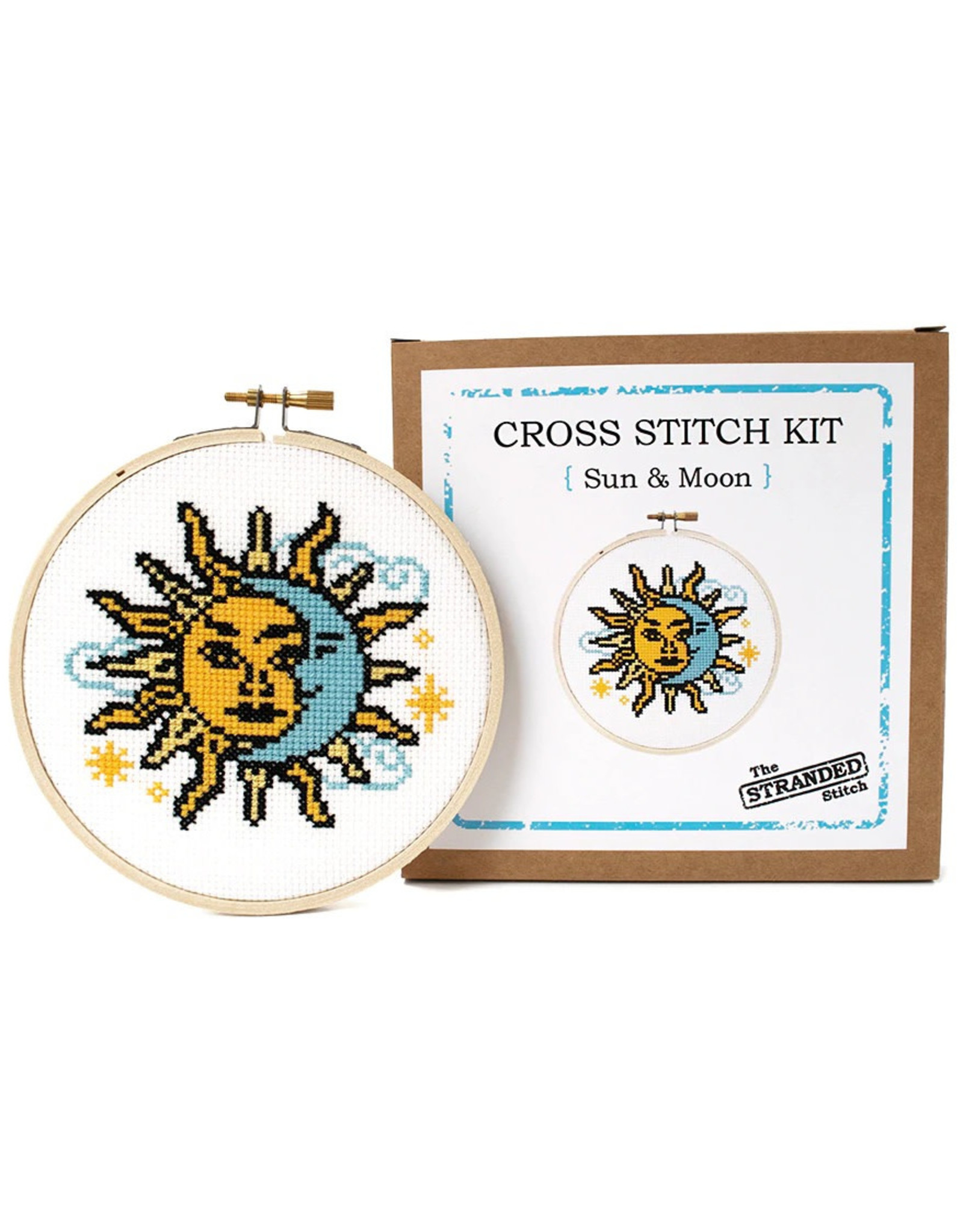 The Stranded Stitch Sun and Moon Cross Stitch Kit