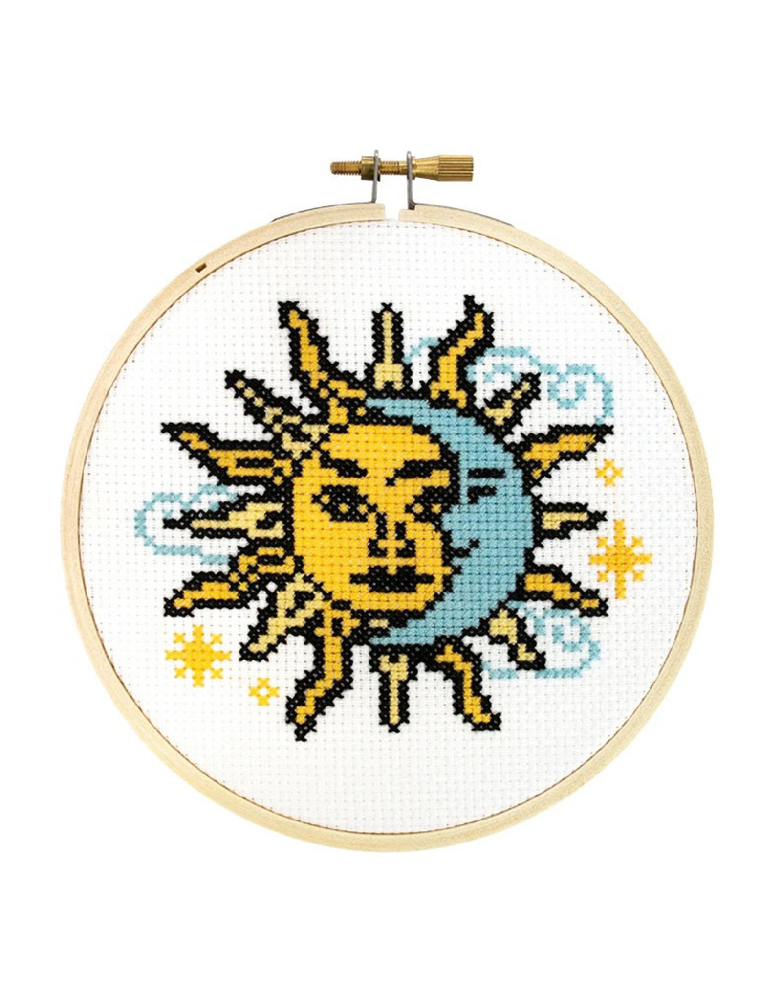 The Stranded Stitch Sun and Moon Cross Stitch Kit