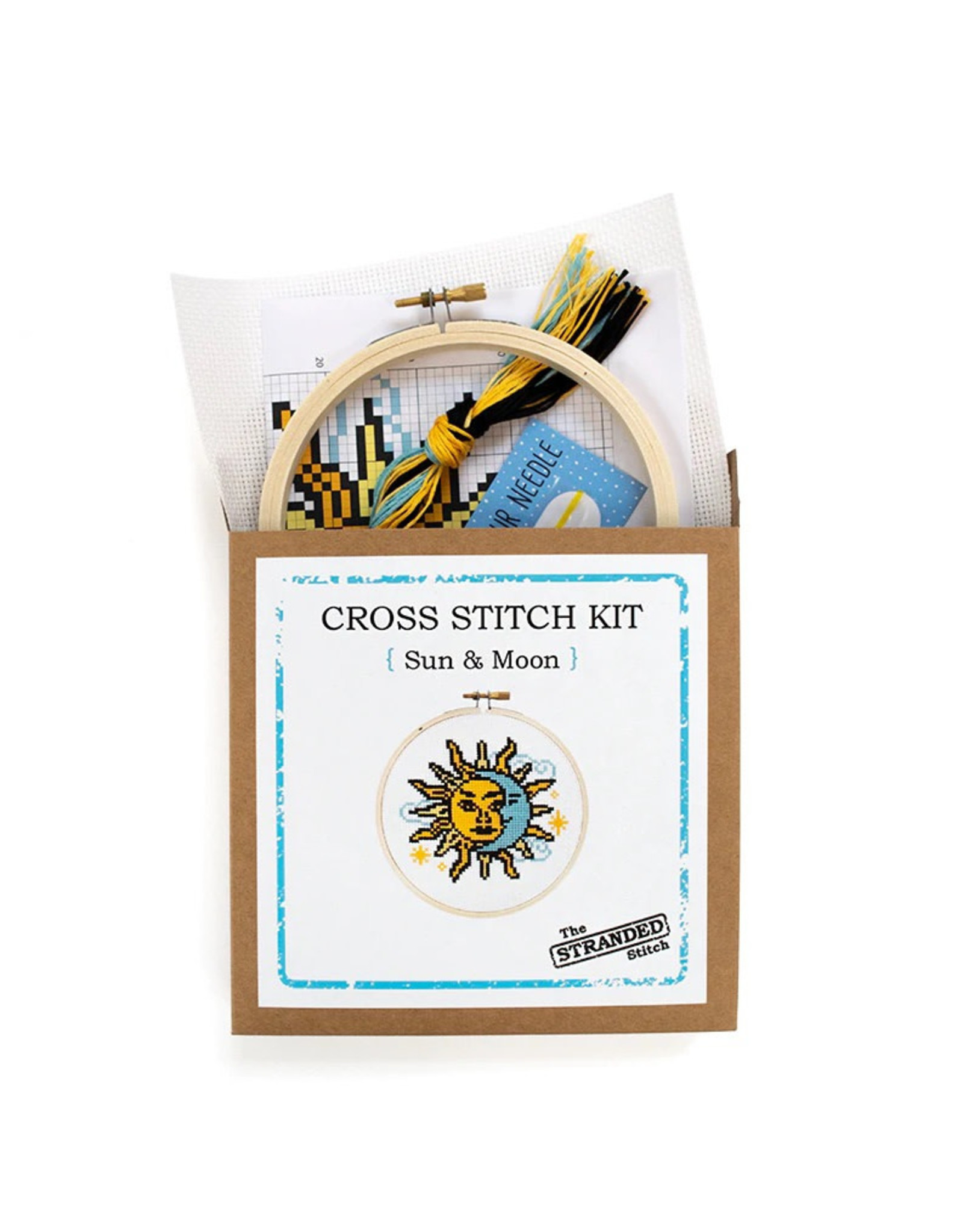 The Stranded Stitch Sun and Moon Cross Stitch Kit