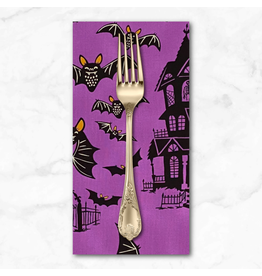 PD's Alexander Henry Collection Haunted House, Haunted House in Purple, Dinner Napkin