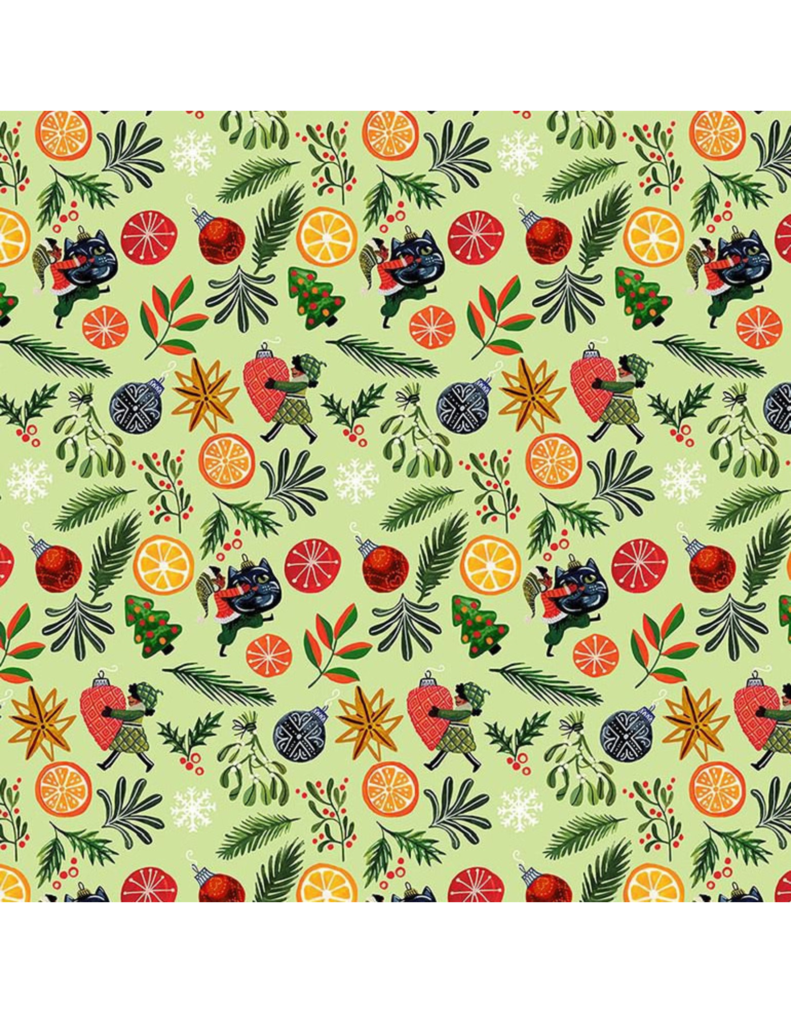 Miriam Bos Fantastical Holidays, Pixies, Fabric Half-Yards