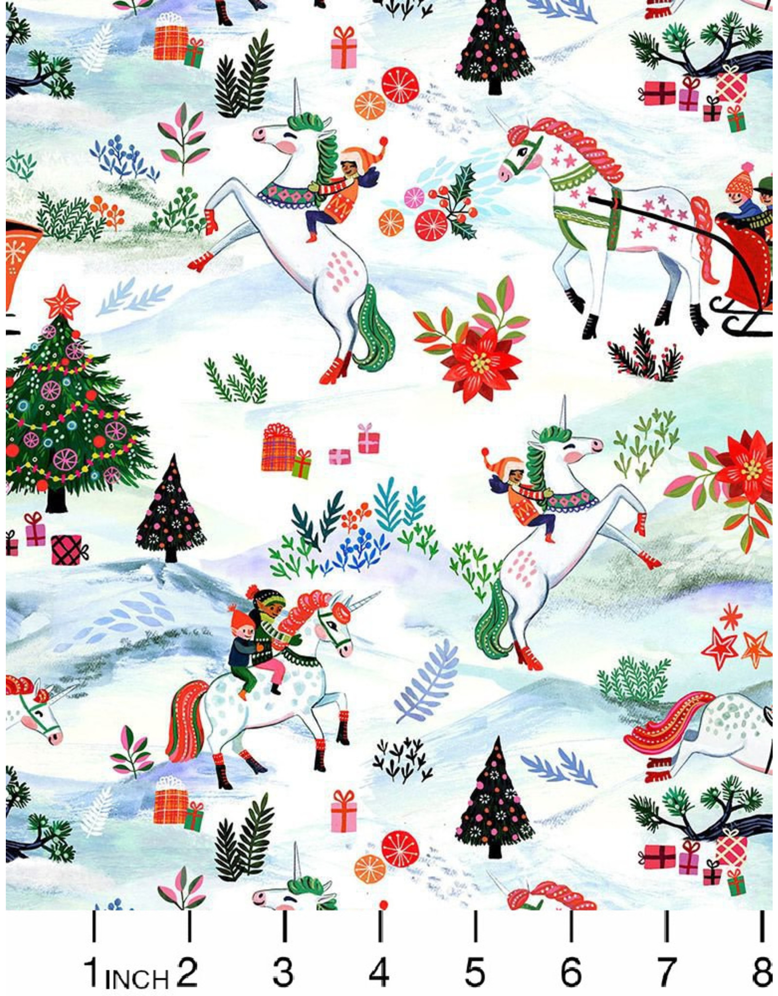 Christmas Collection Fantastical Holidays, Holiday Unicorns, Dinner Napkin