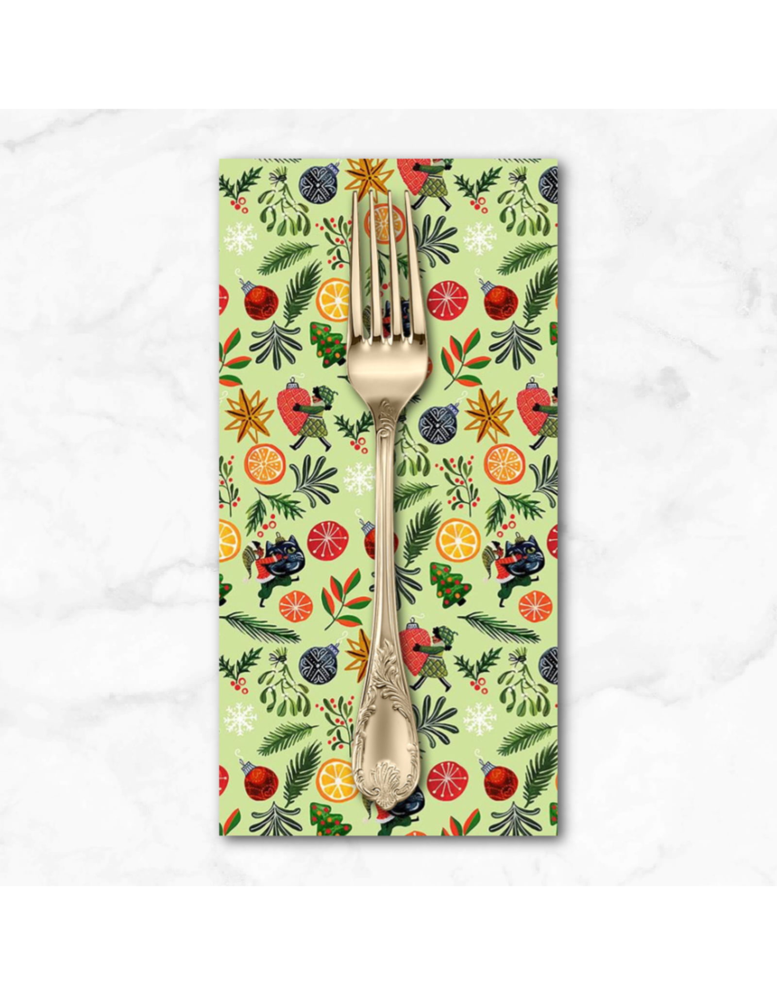 Christmas Collection Fantastical Holidays, Pixies, Dinner Napkin