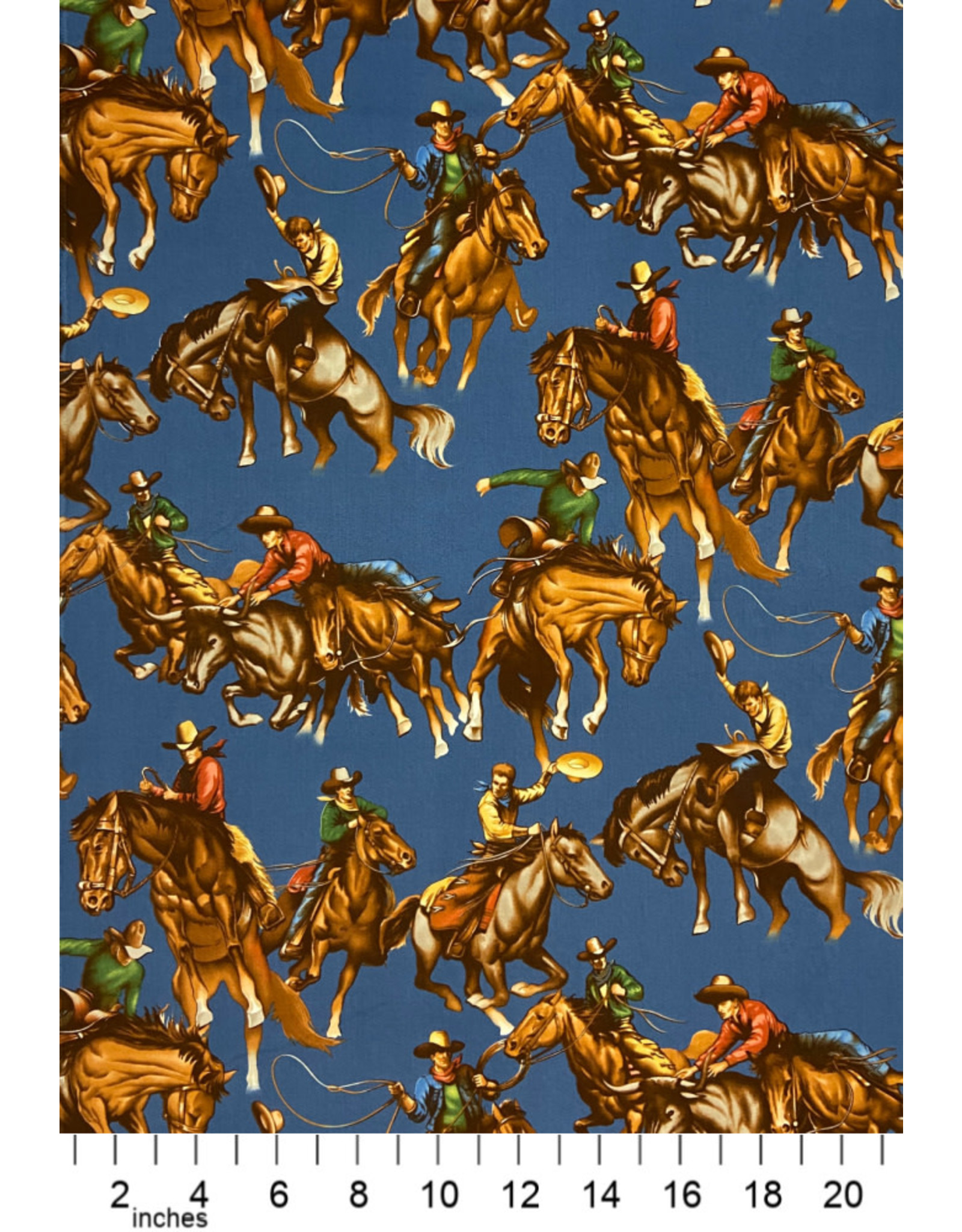 PD's Alexander Henry Collection Santa Fe, Edendale Riders, Dinner Napkin