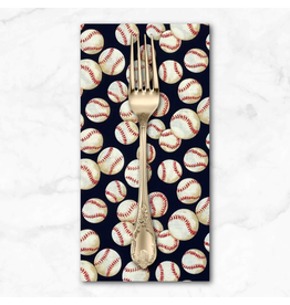 PD's Alexander Henry Collection The Great American Pastime, Baseball in Navy, Dinner Napkin