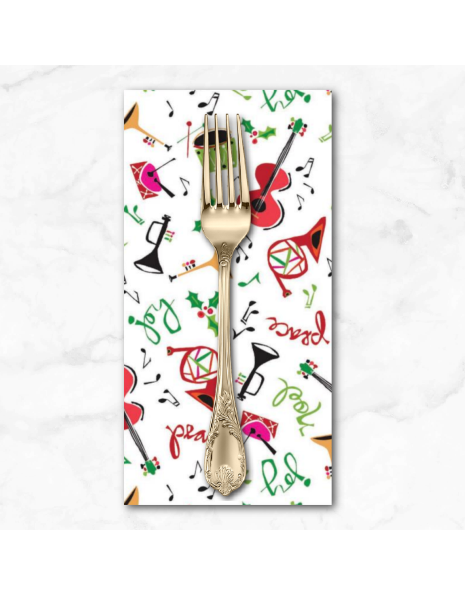 Christmas Collection Most Wonderful Time of the Year, Joyful Sounds in Multi, Dinner Napkin