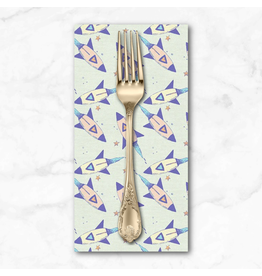 PD's Paintbrush Studio Collection Dreamy, Rockets in Cream, Dinner Napkin
