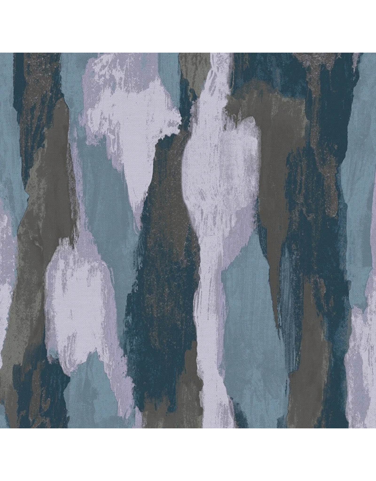 Paintbrush Studio Flow - Gray and Lavender, Fabric Half-Yards