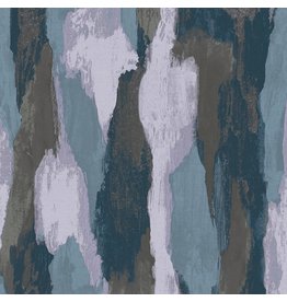 Paintbrush Studio Flow - Gray and Lavender, Fabric Half-Yards