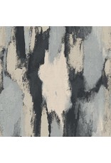 Paintbrush Studio Flow - Black and Cream, Fabric Half-Yards