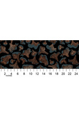Melody Miller Elixir, Forager in Black with Metallic, Fabric Half-Yards