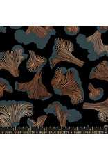Melody Miller Elixir, Forager in Black with Metallic, Fabric Half-Yards