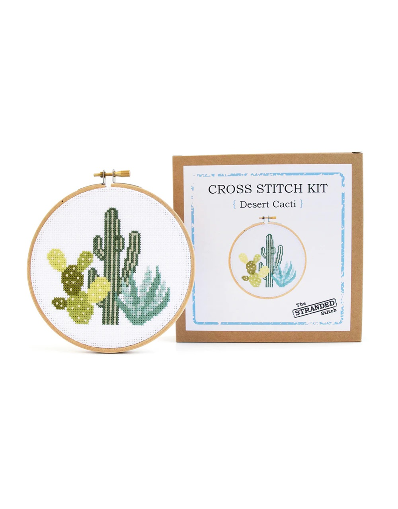 The Stranded Stitch Desert Cacti Cross Stitch Kit