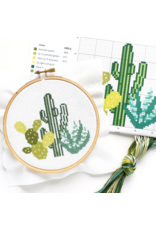 The Stranded Stitch Desert Cacti Cross Stitch Kit