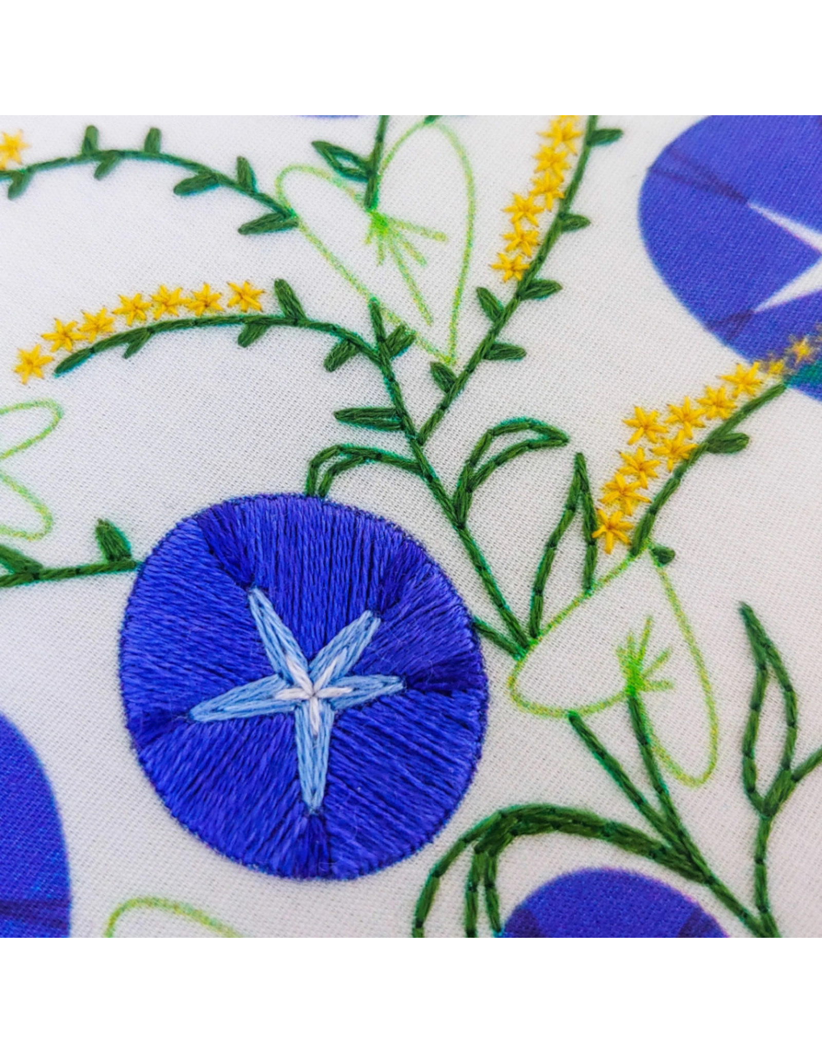cozyblue Morning Glory Embroidery Kit from cozyblue
