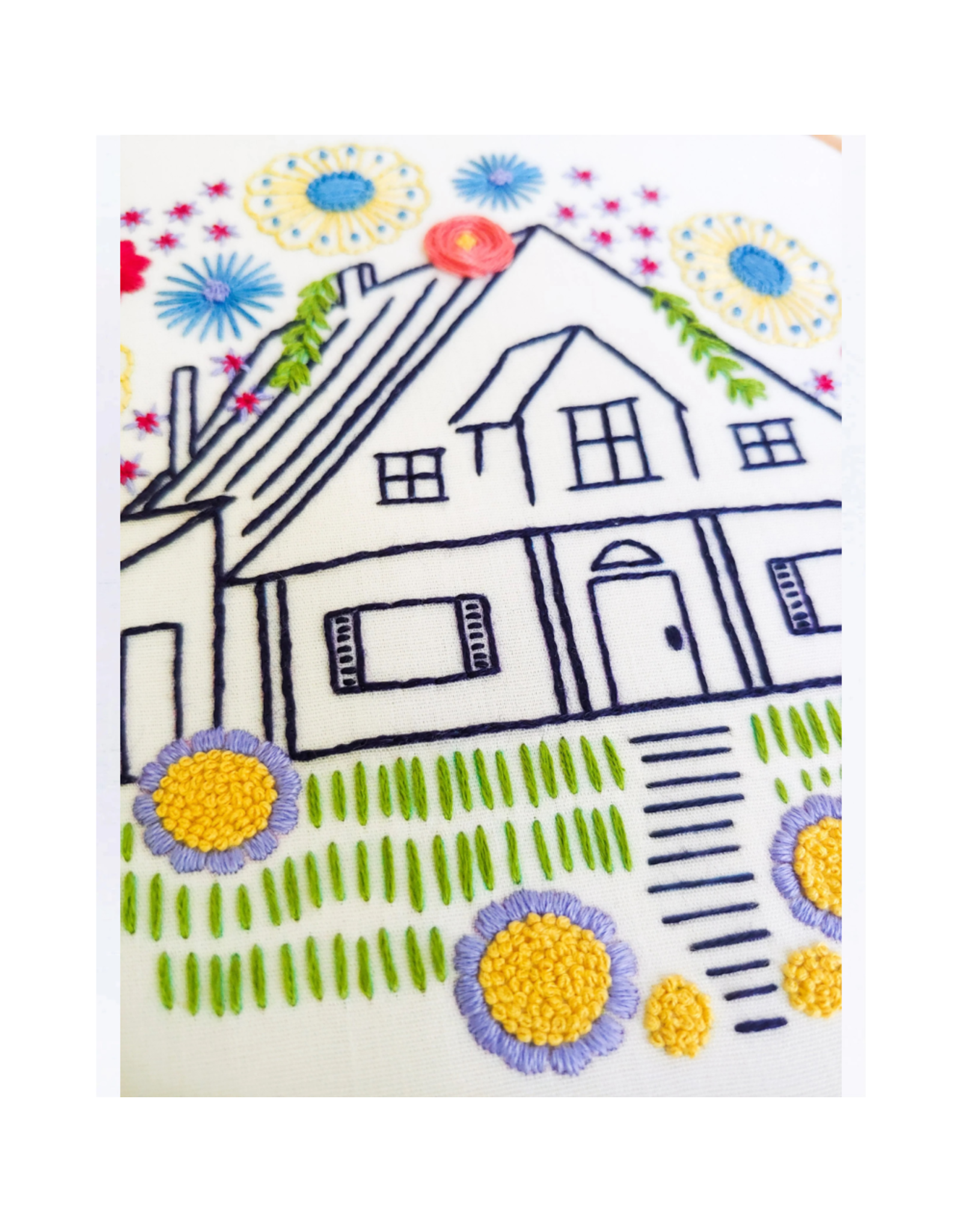 cozyblue Guest House Embroidery Kit from cozyblue