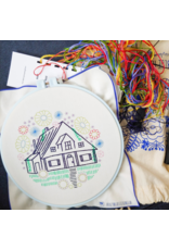 cozyblue Guest House Embroidery Kit from cozyblue