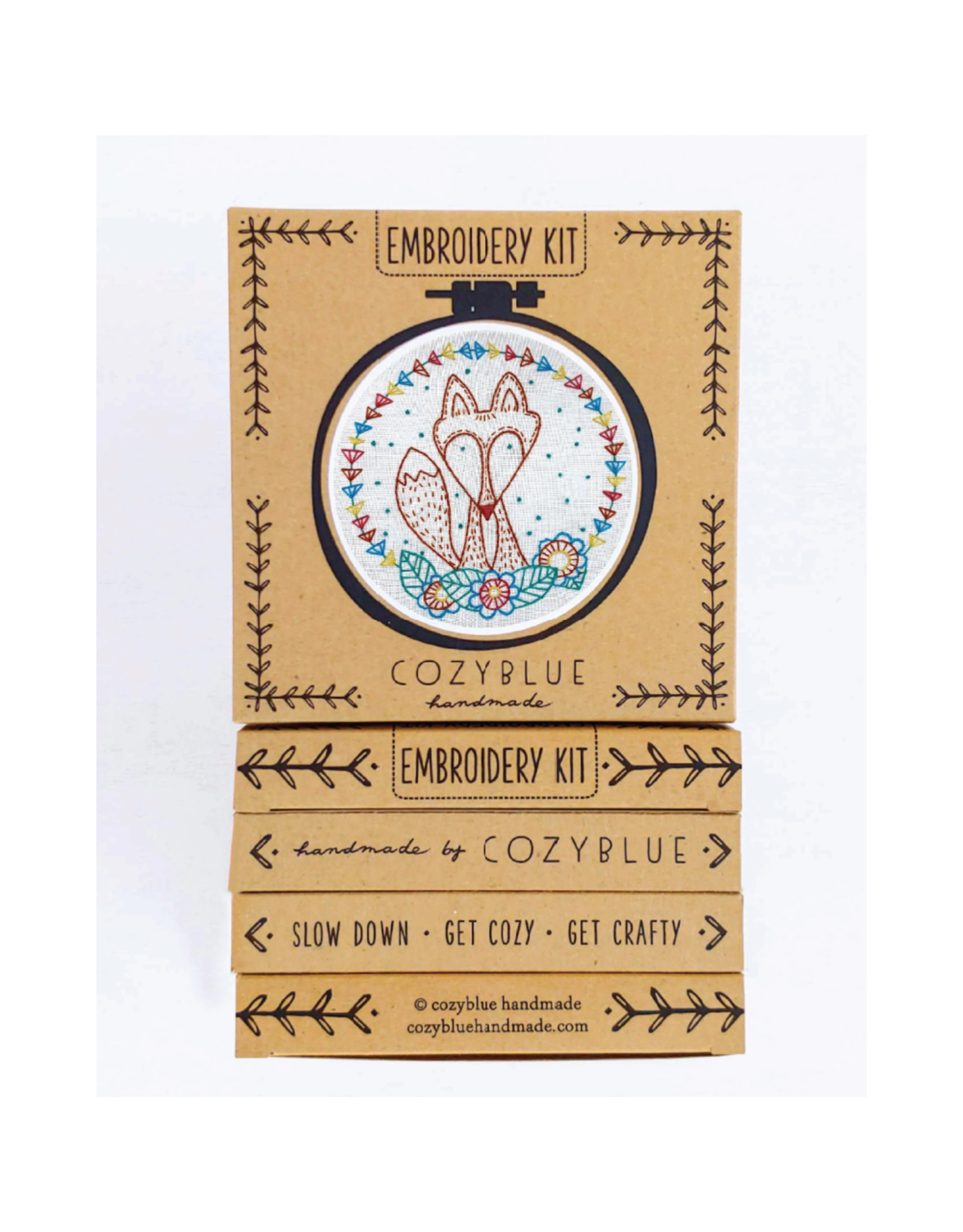 cozyblue *NEW* Crafty Fox Embroidery Kit from cozyblue