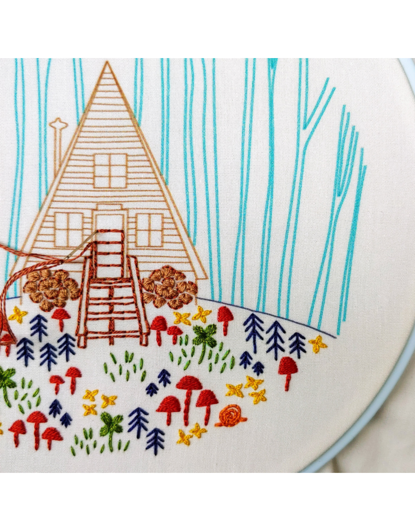 cozyblue *NEW* Cozy Cabin Embroidery Kit from cozyblue