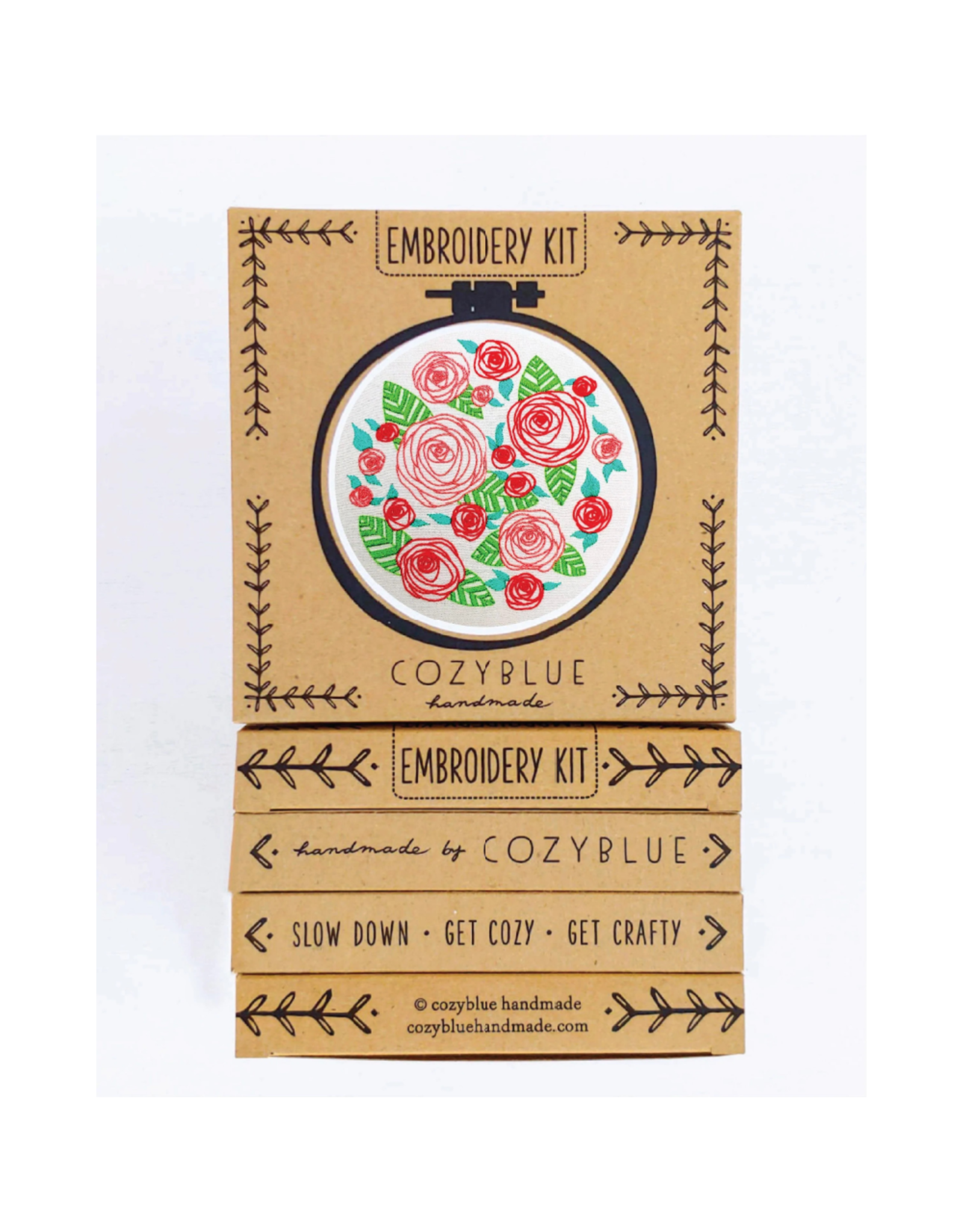 cozyblue Coming Up Roses Embroidery Kit from cozyblue