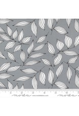 Alli K Design Create, Leaves in Steel, Fabric Half-Yards