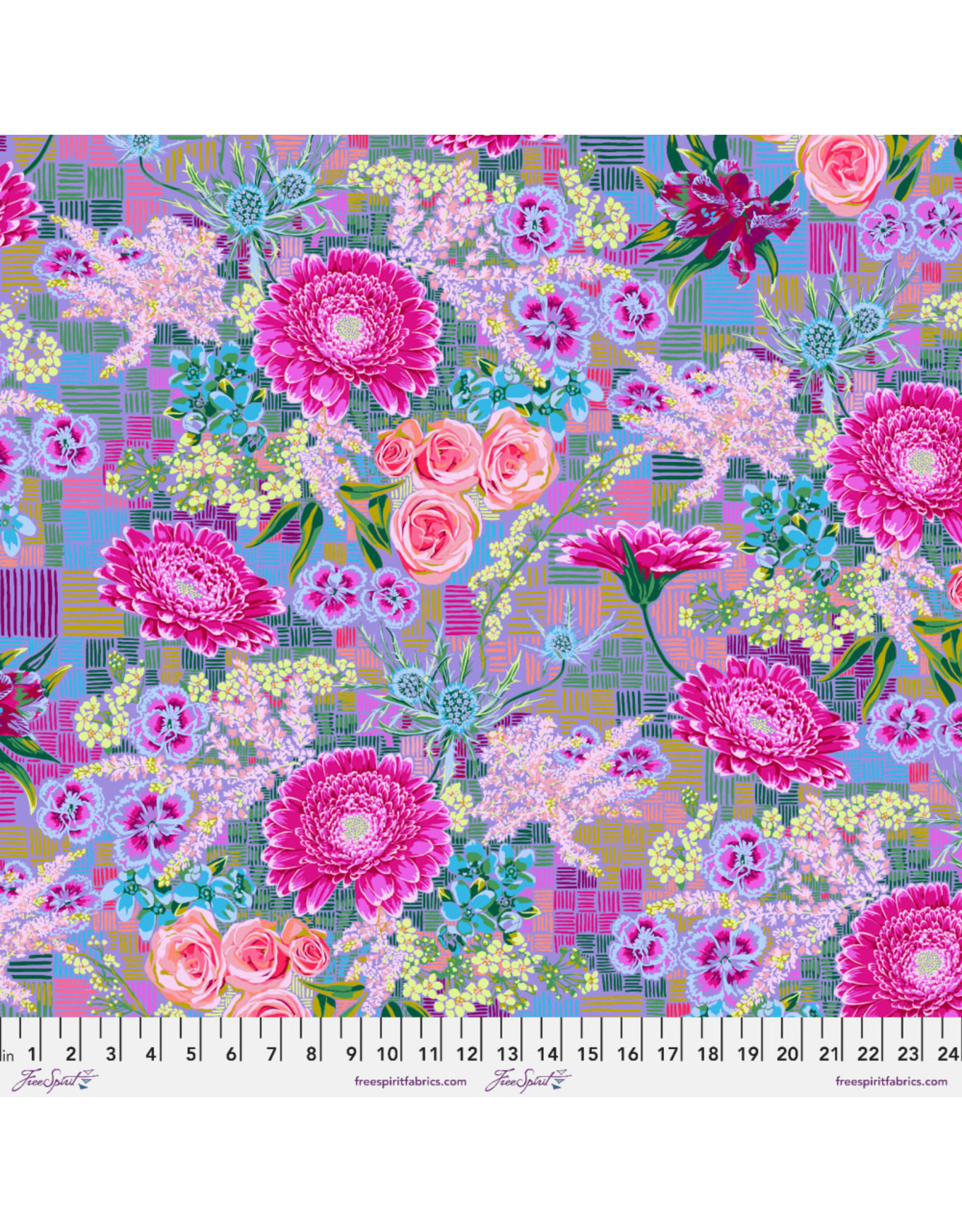 Anna Maria Cotton Lawn, Vivacious, Tapestry in Lilac, Fabric Half-Yards