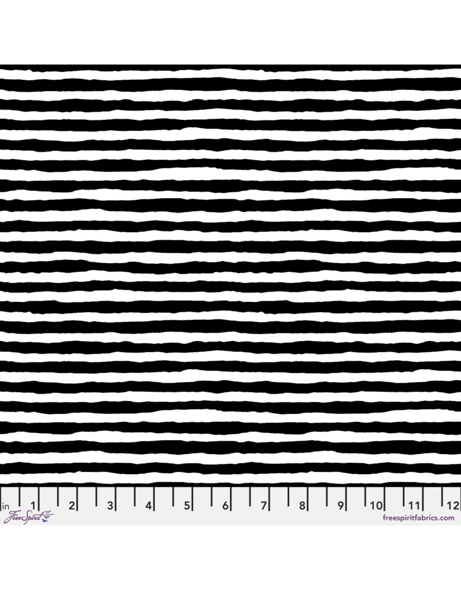 Brandon Mably Kaffe Collective, Comb Stripe in White, Fabric Half-Yards