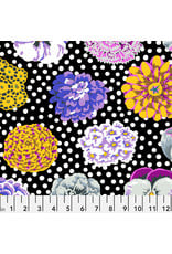 PD's Kaffe Fassett Collection Kaffe Collective Fall 2022, Big Blooms in Black, Dinner Napkin