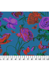 PD's Kaffe Fassett Collection Kaffe Collective Fall 2022, Meadow in Teal, Dinner Napkin
