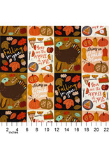 PD's Alexander Henry Collection Fall Harvest, Bring on the Gourd Times in Multi, Dinner Napkin