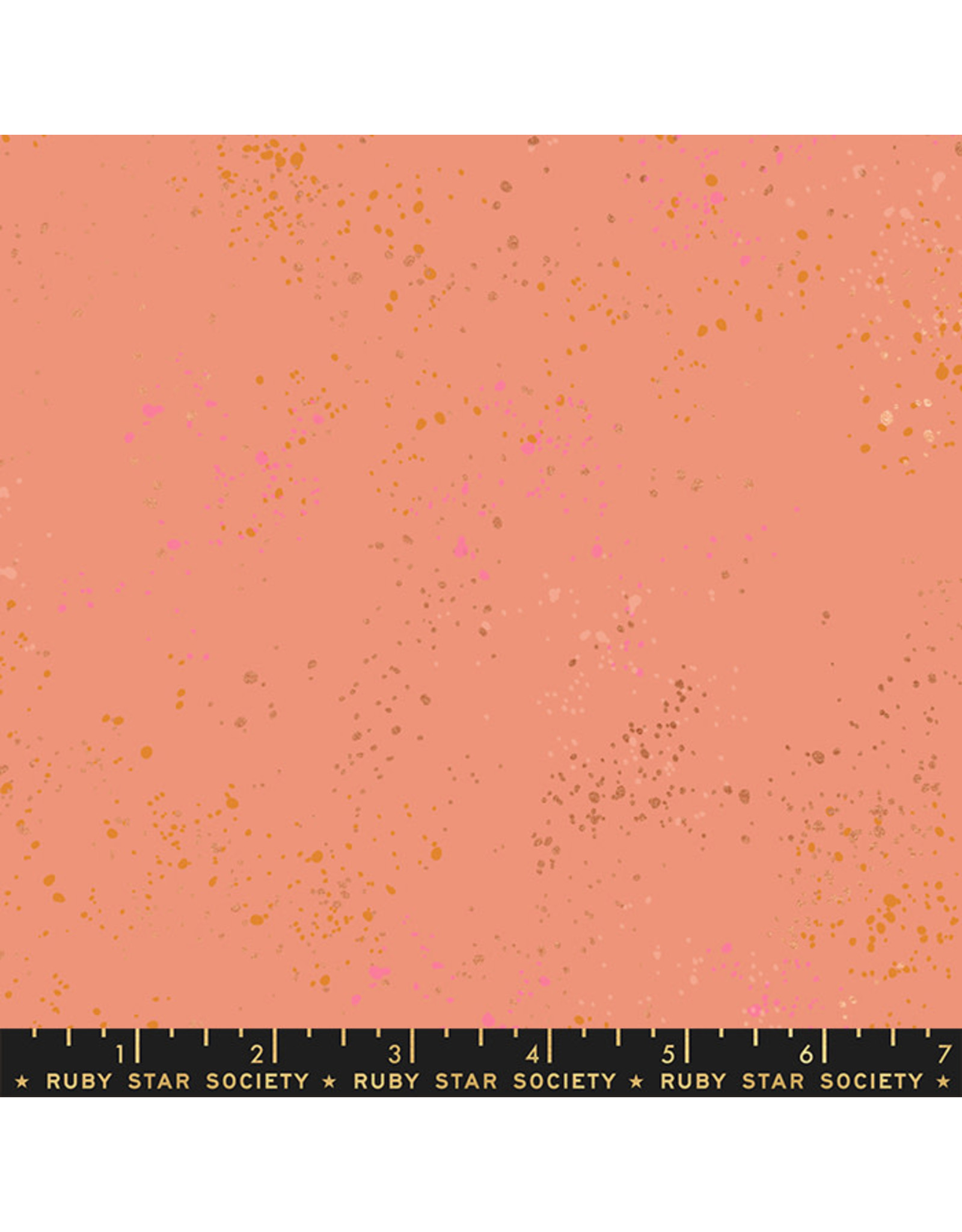 Rashida Coleman-Hale Speckled New in Melon, Fabric Half-Yards