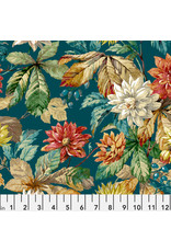 Free Spirit Woodland Blooms, Small Dahlia & Rosehip in Forest, Fabric Half-Yards