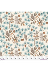 PD'S Free Spirit Collection Woodland Blooms, Owlswick in Linen, Dinner Napkin