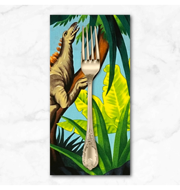 PD's Alexander Henry Collection Nicole’s Prints, Jurassic Fantastic in Blue, Dinner Napkin