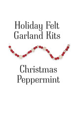 Moda Christmas Peppermint Felt Garland Kit