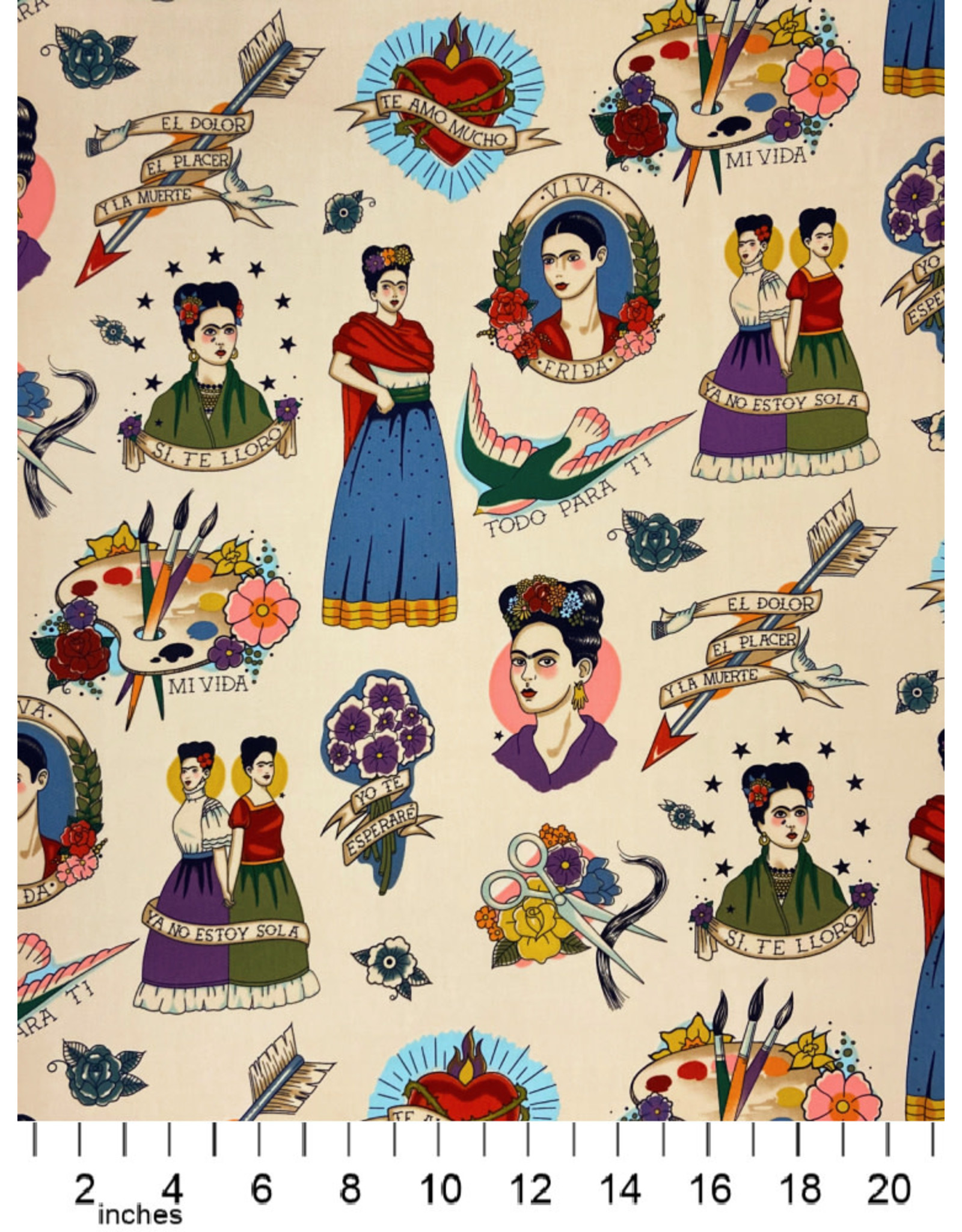 PD's Alexander Henry Collection Folklorico, Todo Para Ti in Tea, Dinner Napkin