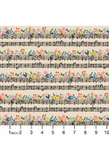 PD's Rifle Paper Co Collection Bramble, Music Notes in Cream, Dinner Napkin