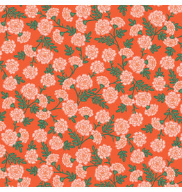 Rifle Paper Co. Bramble, Dianthus in Red, Fabric Half-Yards