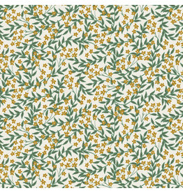Rifle Paper Co. Bramble, Daphne in Gold with Metallic, Fabric Half-Yards