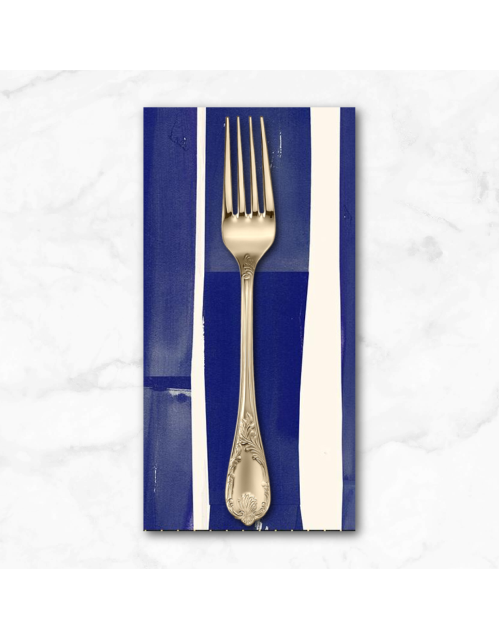 PD's Alexia Abegg Collection Sketchbook, Collage Stripe in Navy, Dinner Napkin