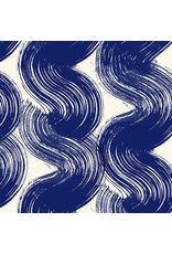 Alexia Abegg Sketchbook, Paint in Navy, Fabric Half-Yards