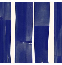 Alexia Abegg Sketchbook, Collage Stripe in Navy, Fabric Half-Yards