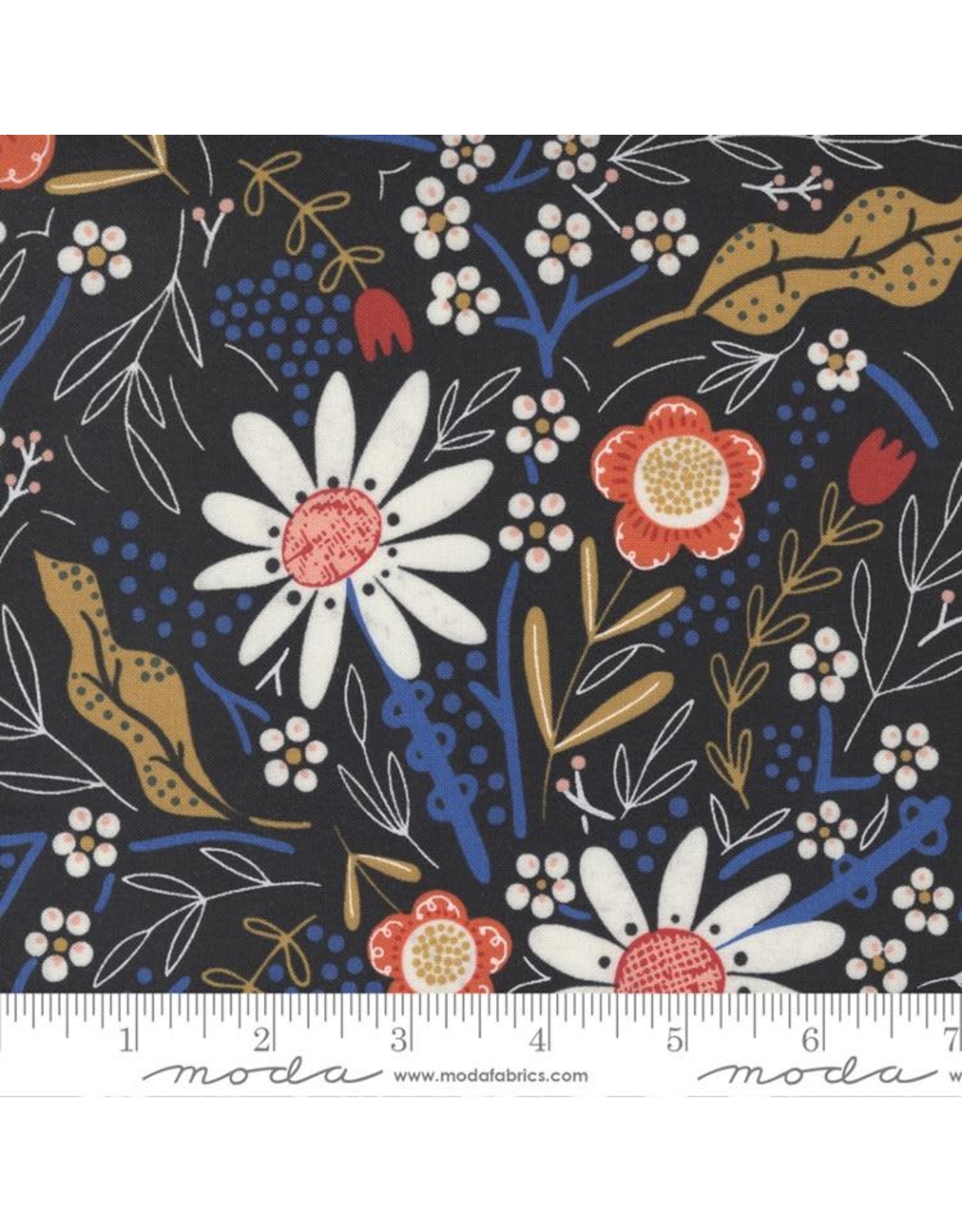 PD's Moda Collection Birdsong, July in Raven, Dinner Napkin