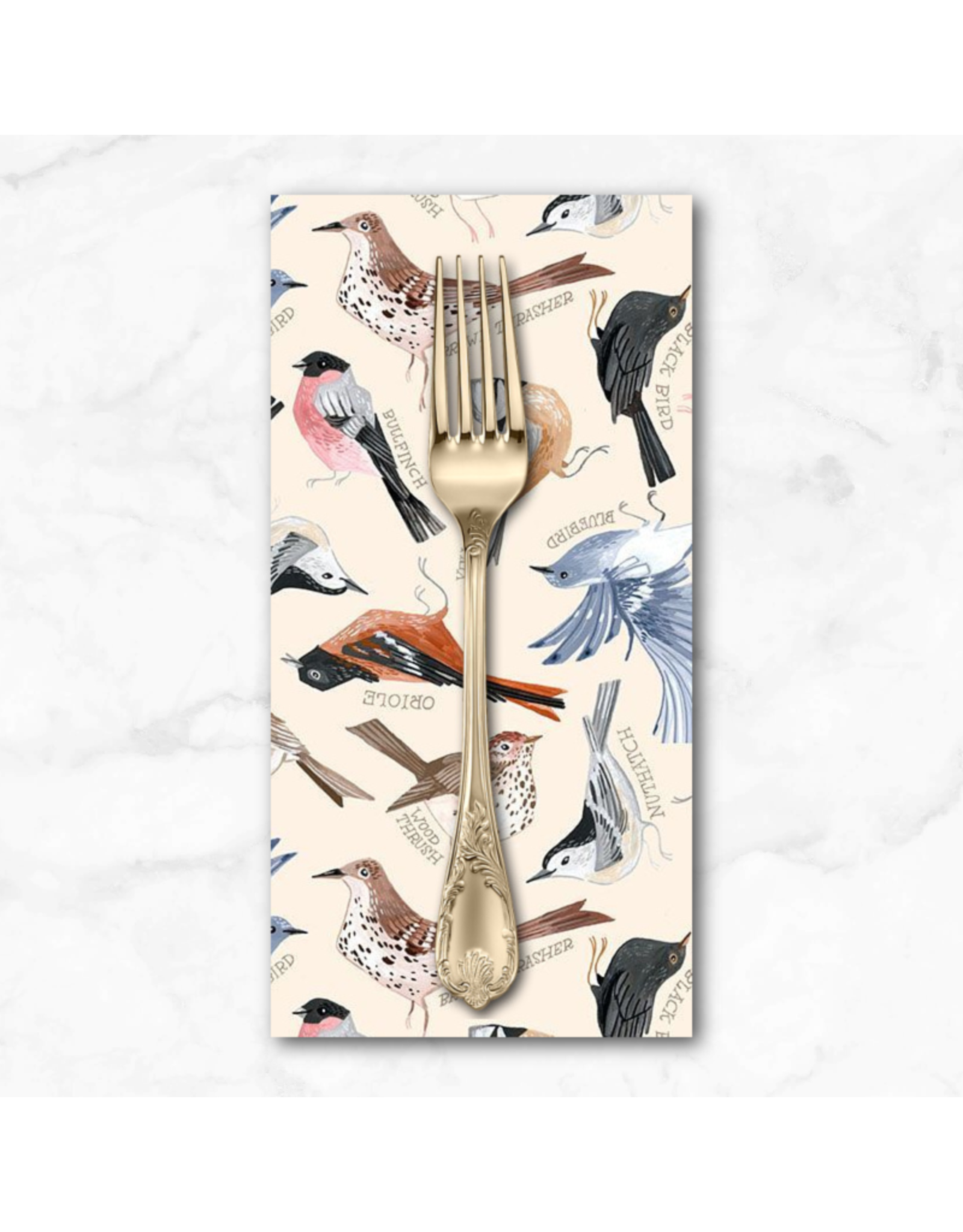 PD's Rae Ritchie Collection Bird Song, Birds in Cream, Dinner Napkin