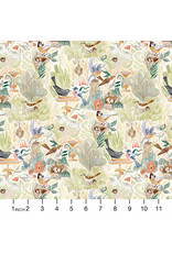 Rae Ritchie Bird Song, Bird Song in Multi, Fabric Half-Yards