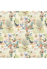 Rae Ritchie Bird Song, Bird Song in Multi, Fabric Half-Yards