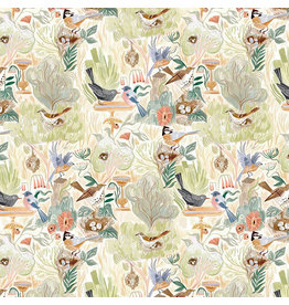 Rae Ritchie Bird Song, Bird Song in Multi, Fabric Half-Yards