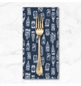 PD's Dear Stella Collection Salty, Brewskis in Indigo, Dinner Napkin