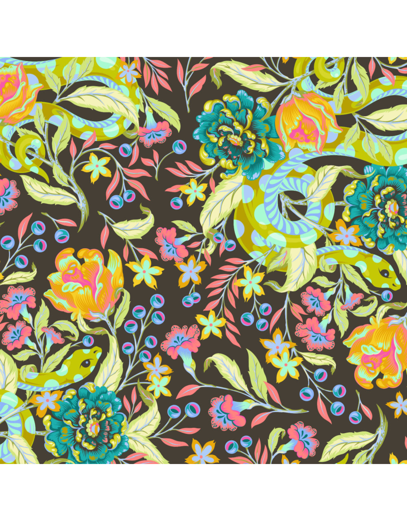 Tula Pink Moon Garden, Hissy Fit in Dawn, Fabric Half-Yards