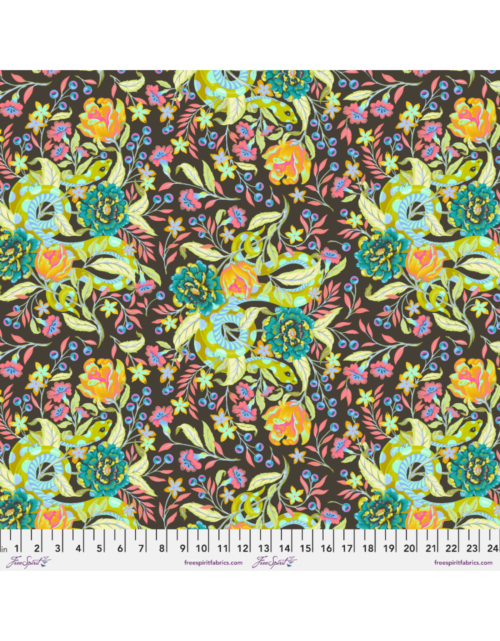 Tula Pink Moon Garden, Hissy Fit in Dawn, Fabric Half-Yards